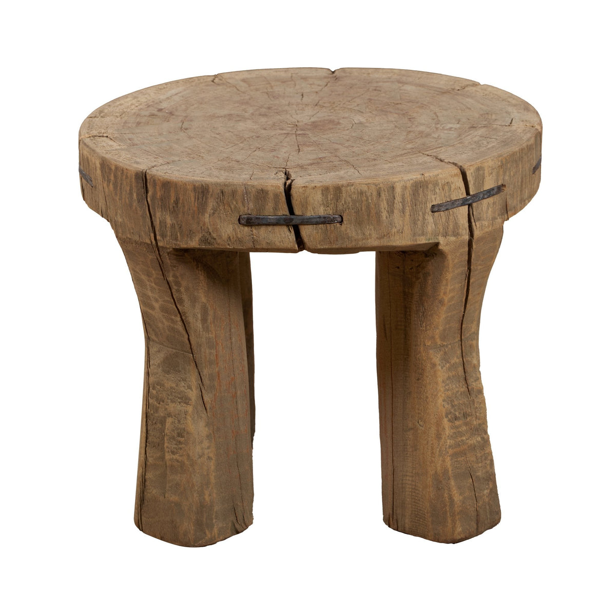 Nagaland Vintage Wood Stool by Studio Vastu
