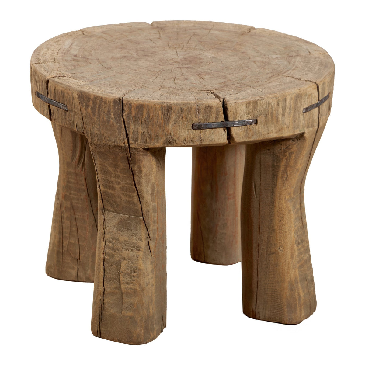 Nagaland Vintage Wood Stool by Studio Vastu