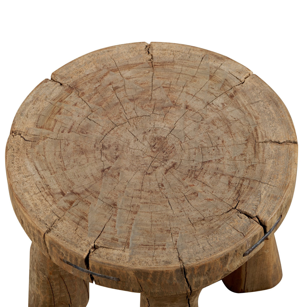 Nagaland Vintage Wood Stool by Studio Vastu