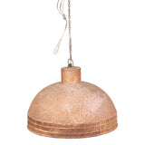 Patinated Copper Dome Pendant Light by Studio Vastu
