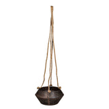 Patinated Iron Hanging Planter by Studio Vastu