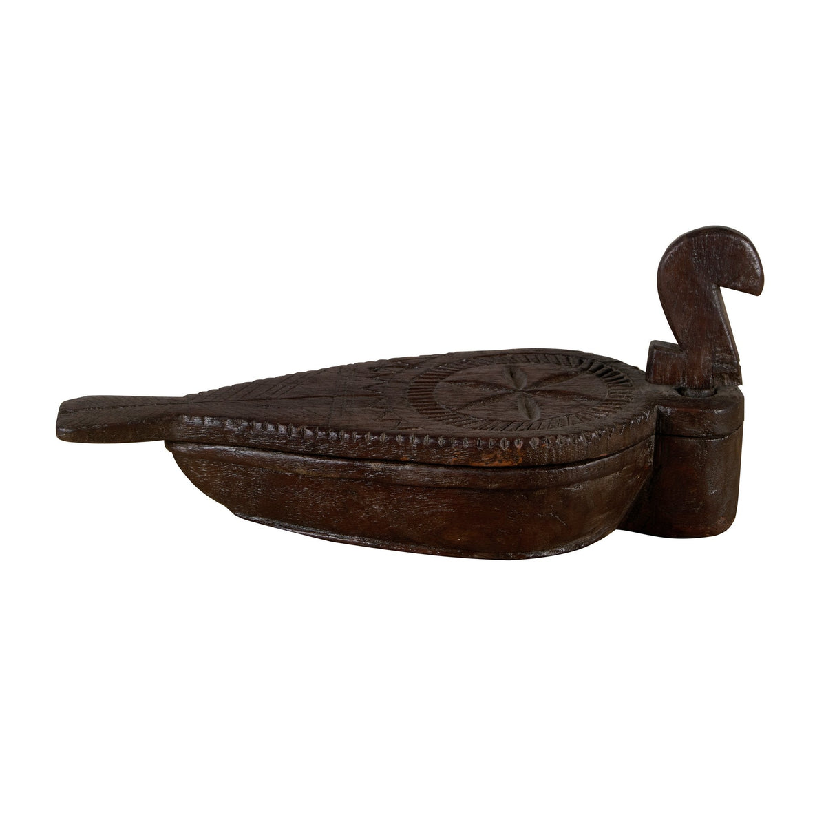 Peacock Motif Timber Tika Box by Studio Vastu