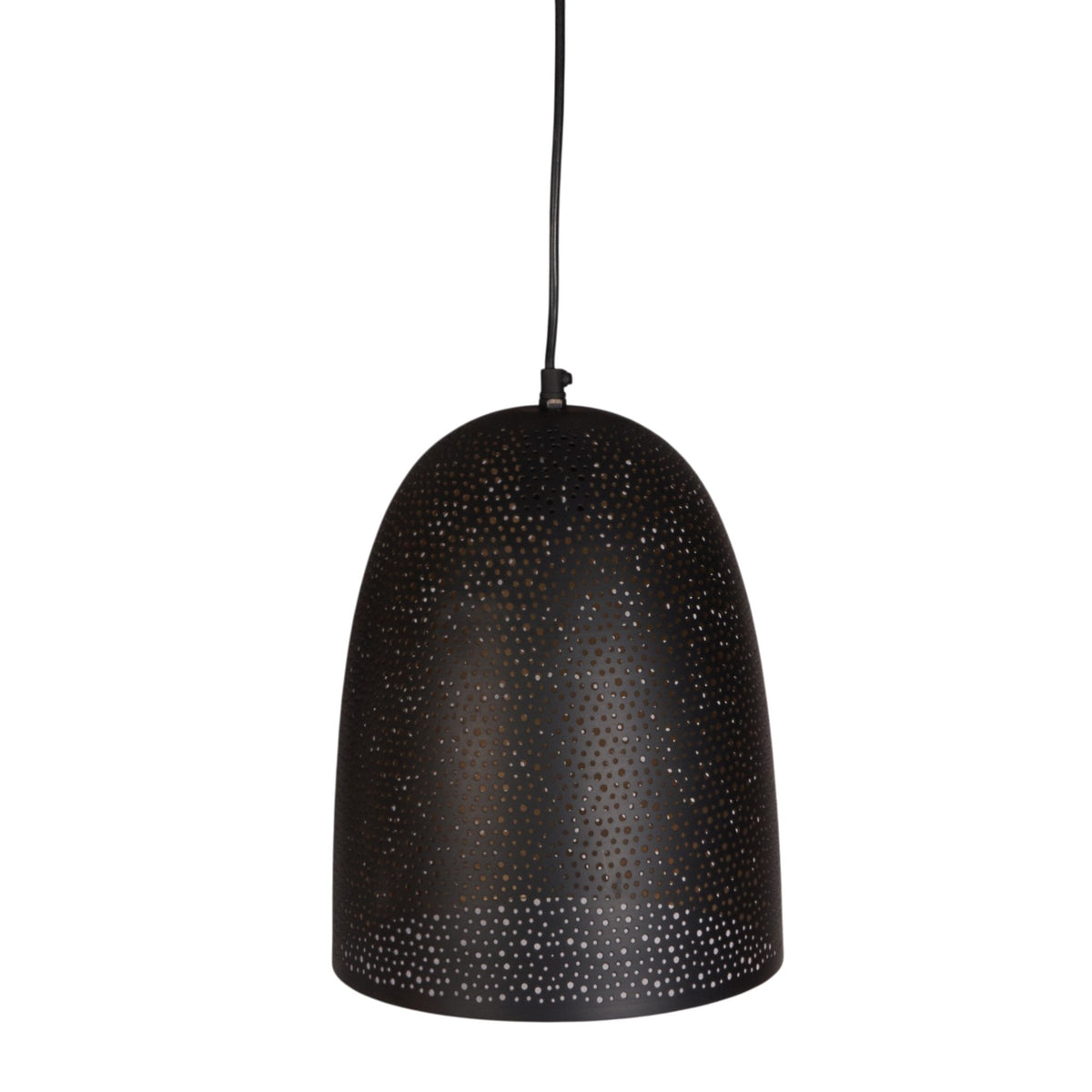 Perforated Iron Dome Pendant Light by Studio Vastu