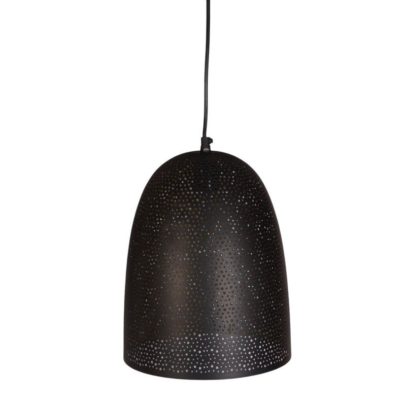 Perforated Iron Dome Pendant Light by Studio Vastu