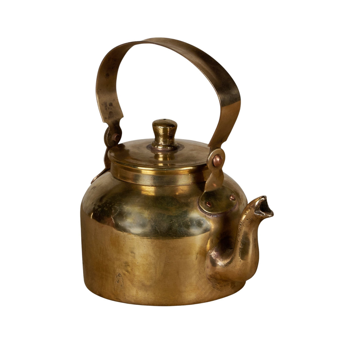 Polished Brass Tea Kettle by Studio Vastu