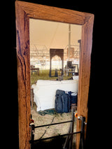 Reclaimed Sleeper Wood Floor Mirror by Studio Vastu