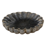 Scalloped Marble Lotus Bowl by Studio Vastu