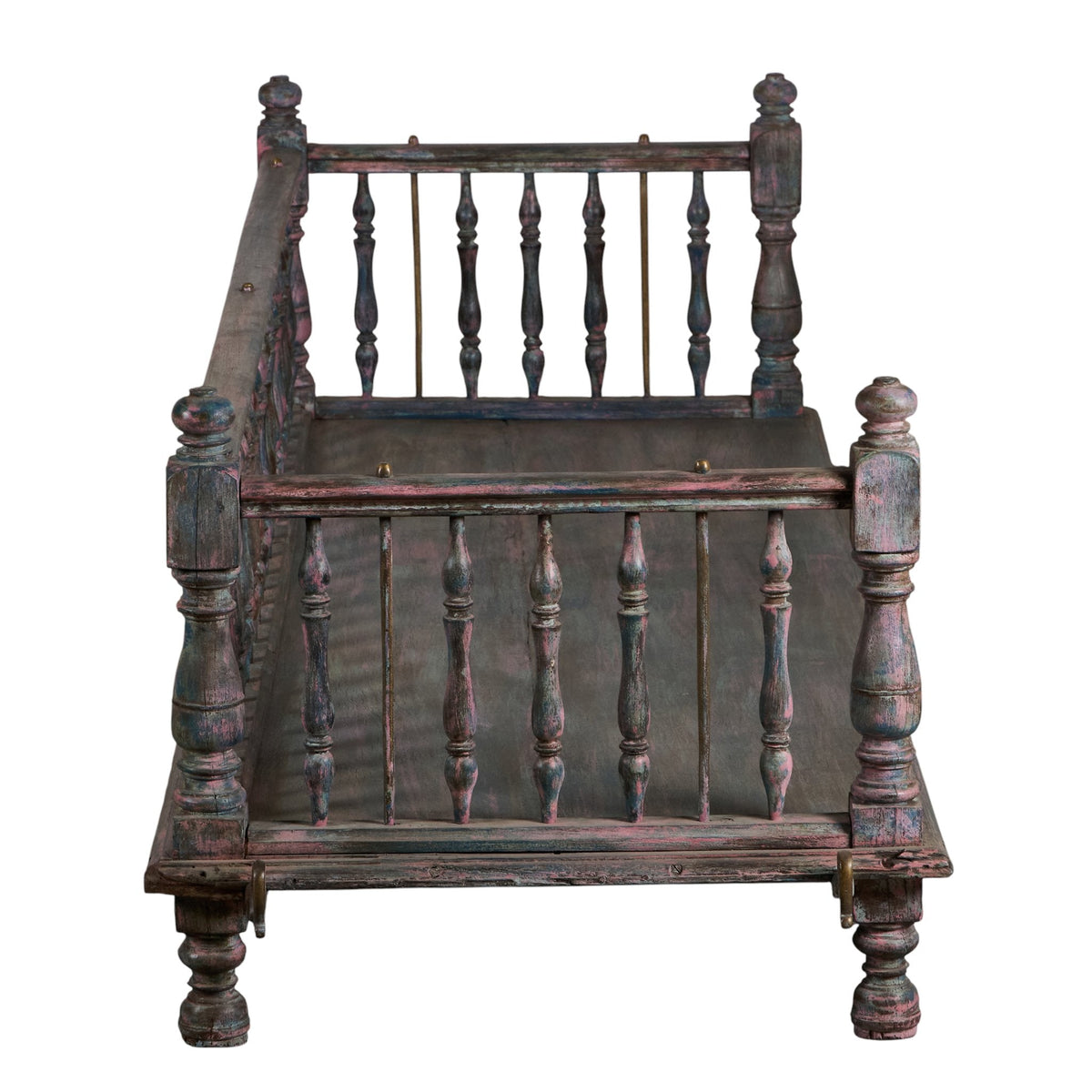Spindle Wood and Iron Jhula Swing by Studio Vastu