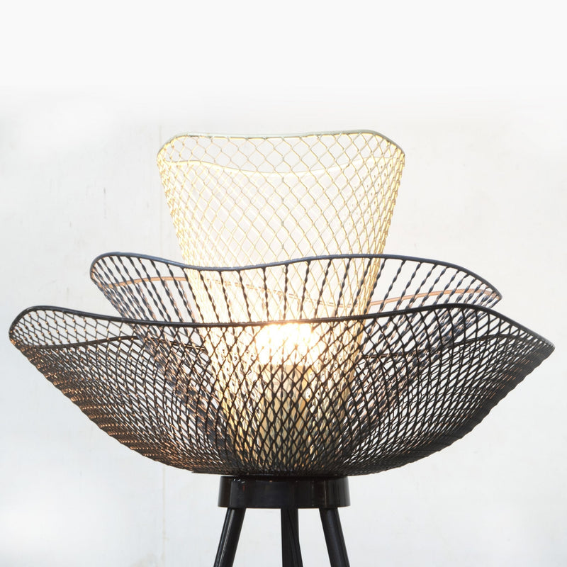 Steel Petal Mesh Floor Lamp by Studio Vastu