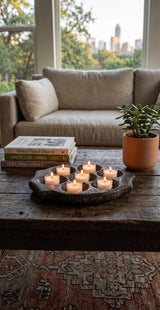 Stone Votive Oil Lamp Tray by Studio Vastu