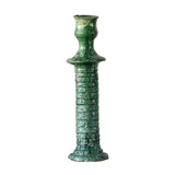 Tamegroute Green Clay Candle Stand by Studio Vastu