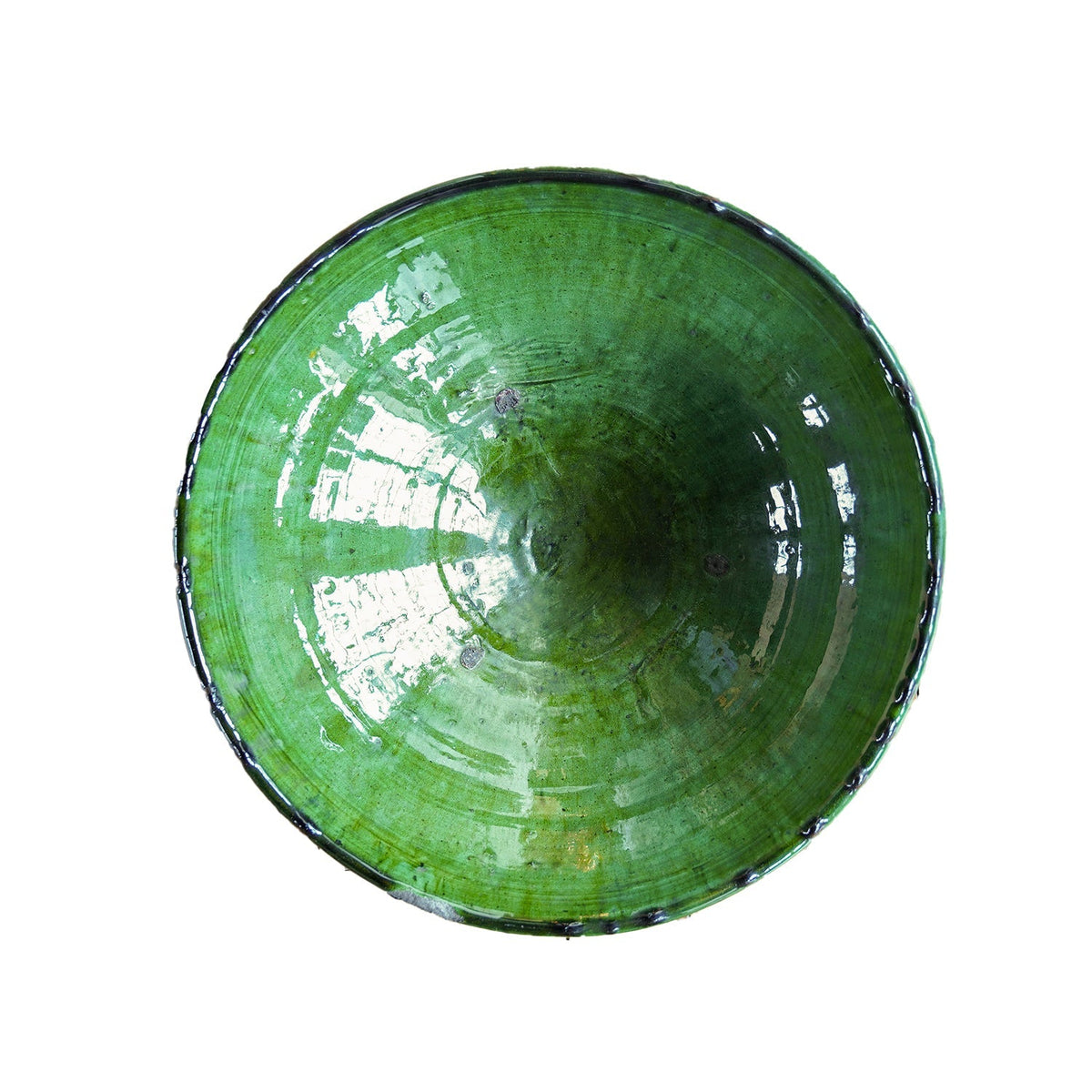 Tamegroute Green Large Compote Bowl by Studio Vastu