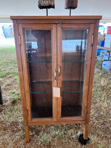 Teak and Glass Display Cabinet by Studio Vastu