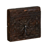 Teak and Iron Wall Hook Set by Studio Vastu
