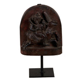Teak Horse Rider Warrior Panel by Studio Vastu