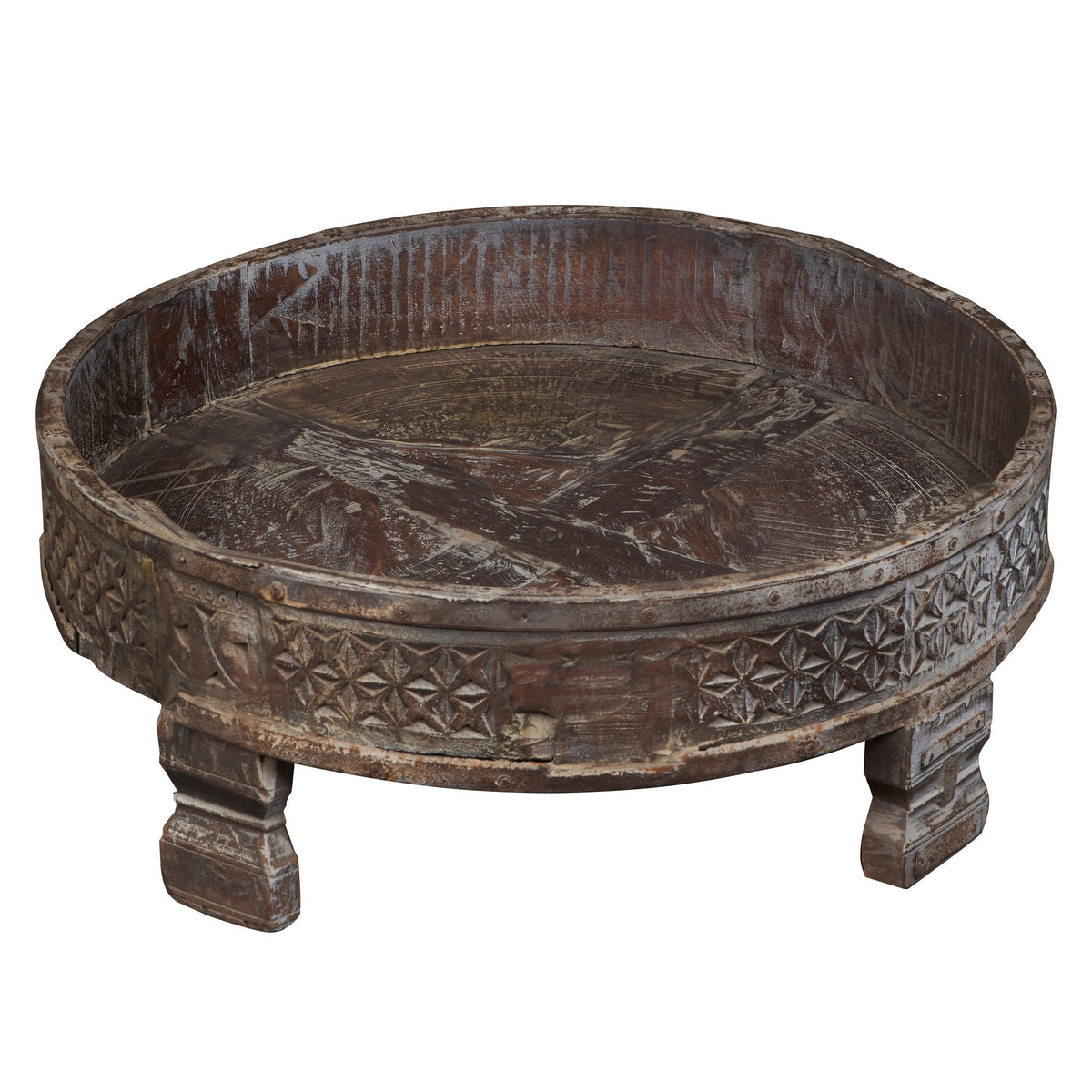 Teak Indian Chakki Table by Studio Vastu