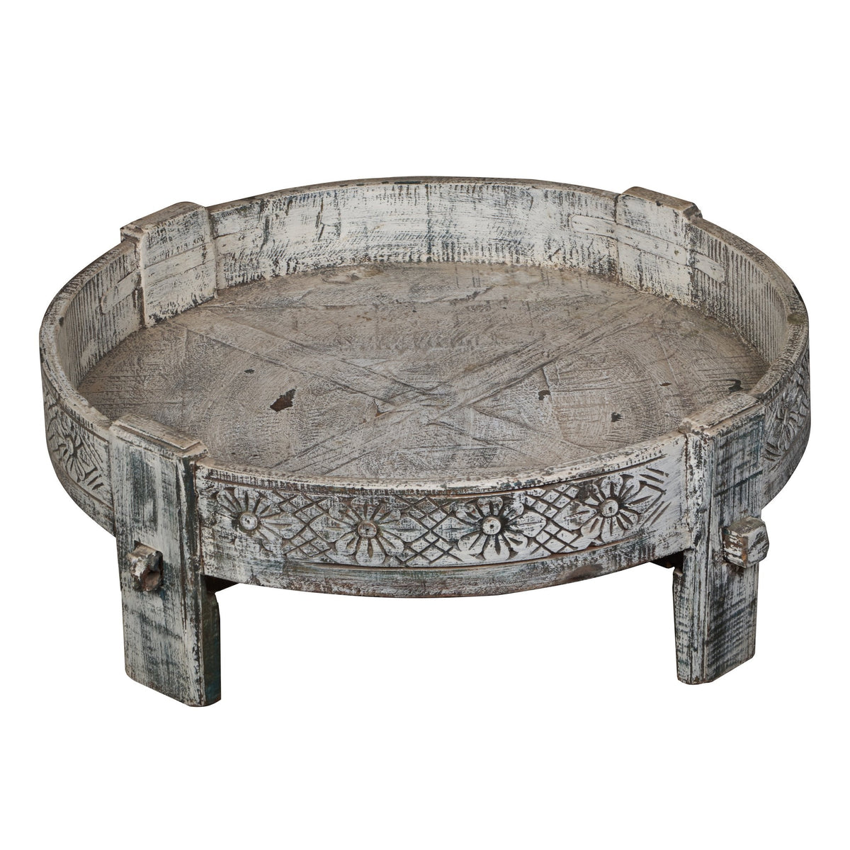 Teak Indian Chakki Table by Studio Vastu