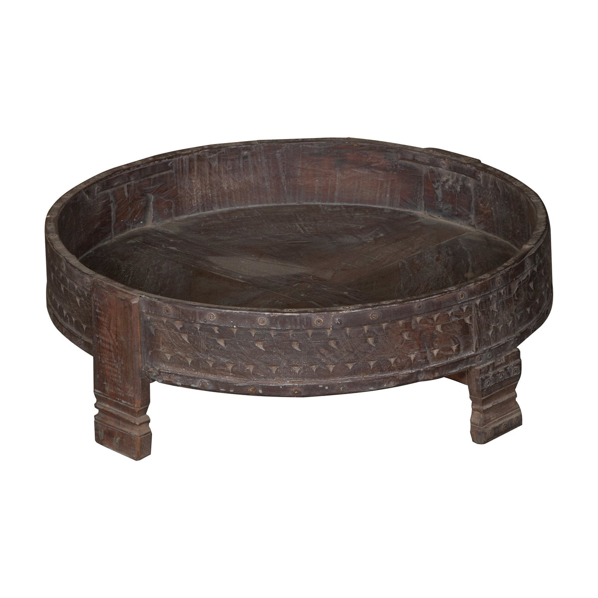 Teak Indian Chakki Table by Studio Vastu