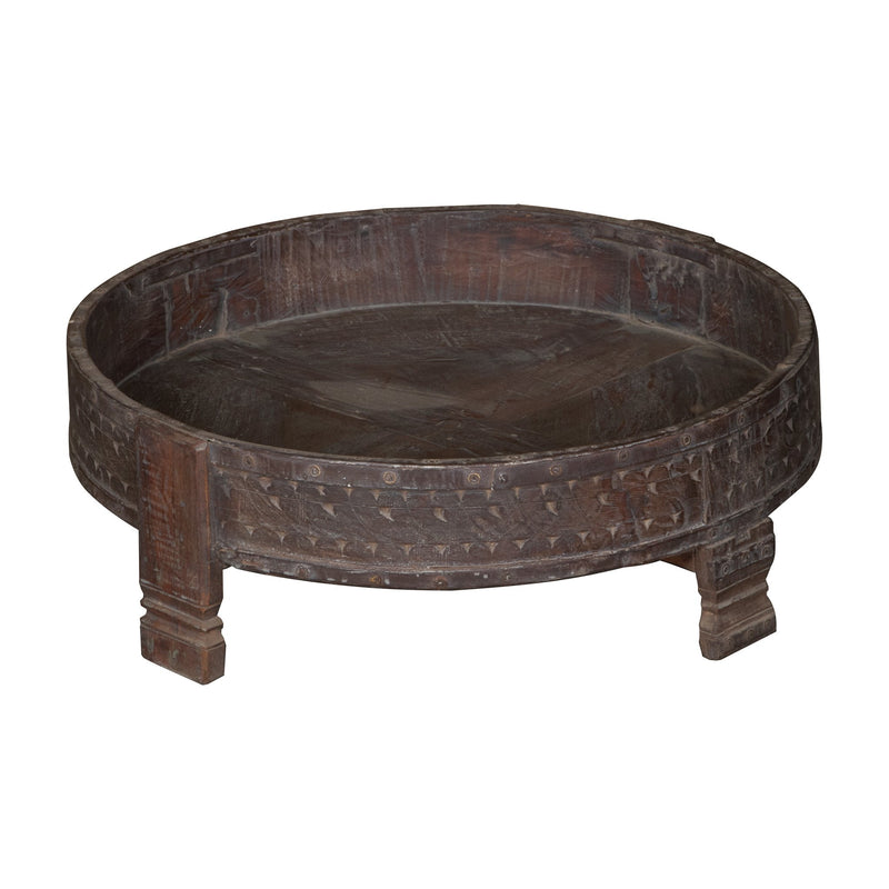 Teak Indian Chakki Table by Studio Vastu