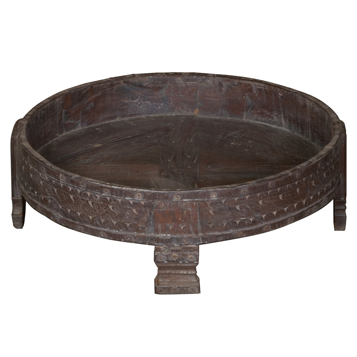 Teak Indian Chakki Table by Studio Vastu
