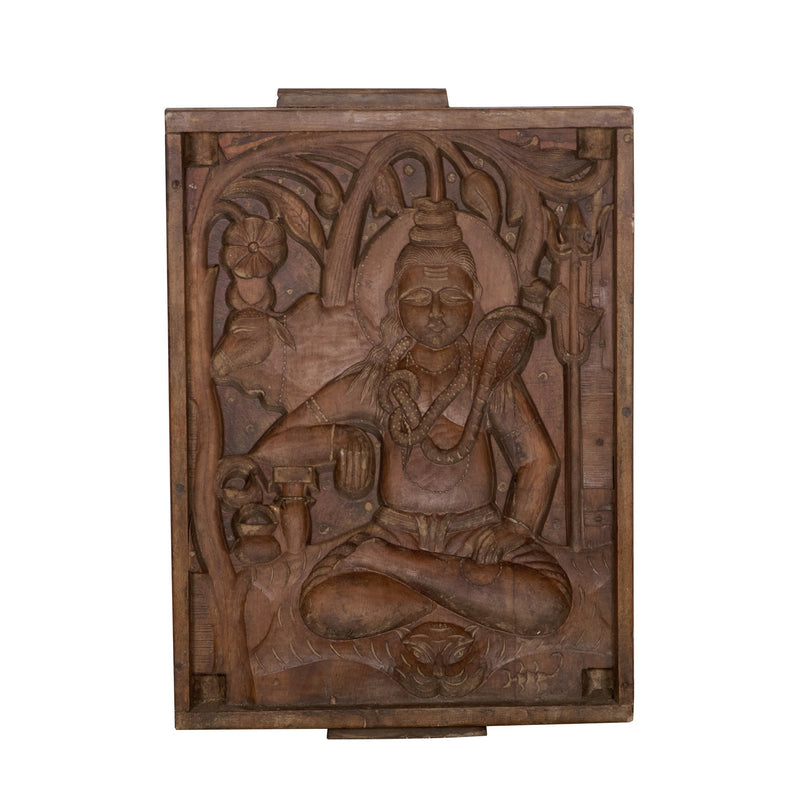 Teak Shiva Relief Printing Mold by Studio Vastu