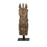 Timber Horse Busts on Iron Stands by Studio Vastu