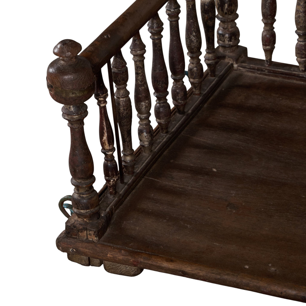 Turned Spindle Indian Wood Jhula Swing by Studio Vastu