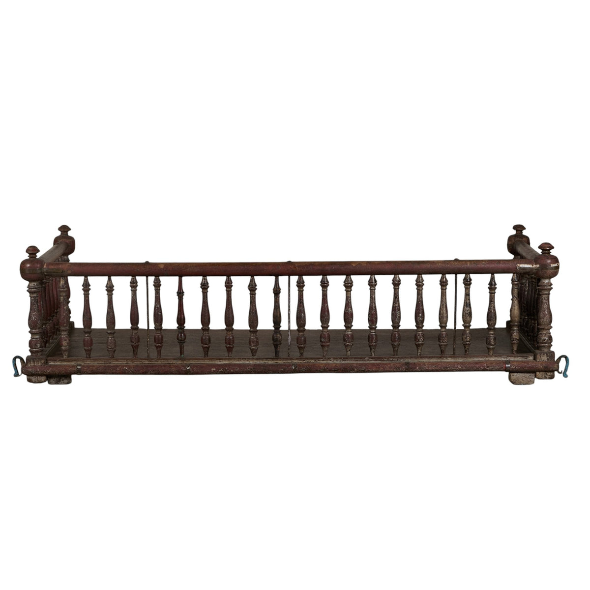 Turned Spindle Indian Wood Jhula Swing by Studio Vastu