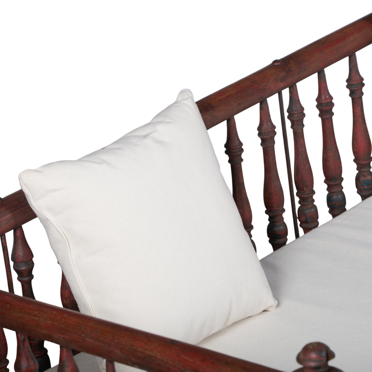 Turned Teak Spindle Jhula Swing by Studio Vastu