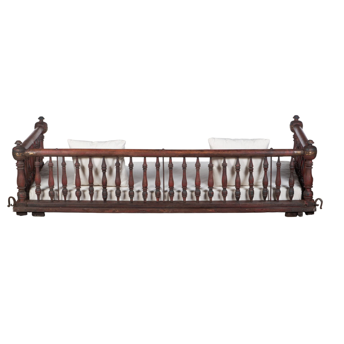 Turned Teak Spindle Jhula Swing by Studio Vastu