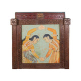 Two Sisters Dancing Wood and Canvas Wall Art