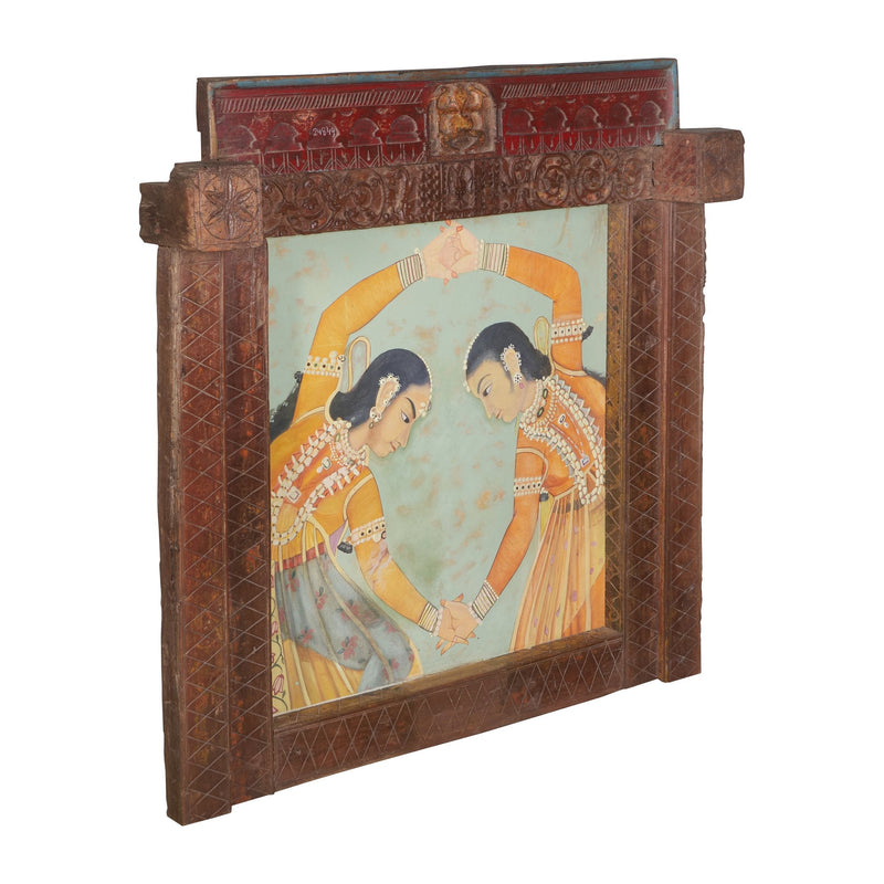 Two Sisters Dancing Wood and Canvas Wall Art