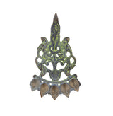 Verdigris Brass Peacock Toran Lamp by Studio Vastu