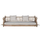Whitewashed Teak Jhula Swing by Studio Vastu