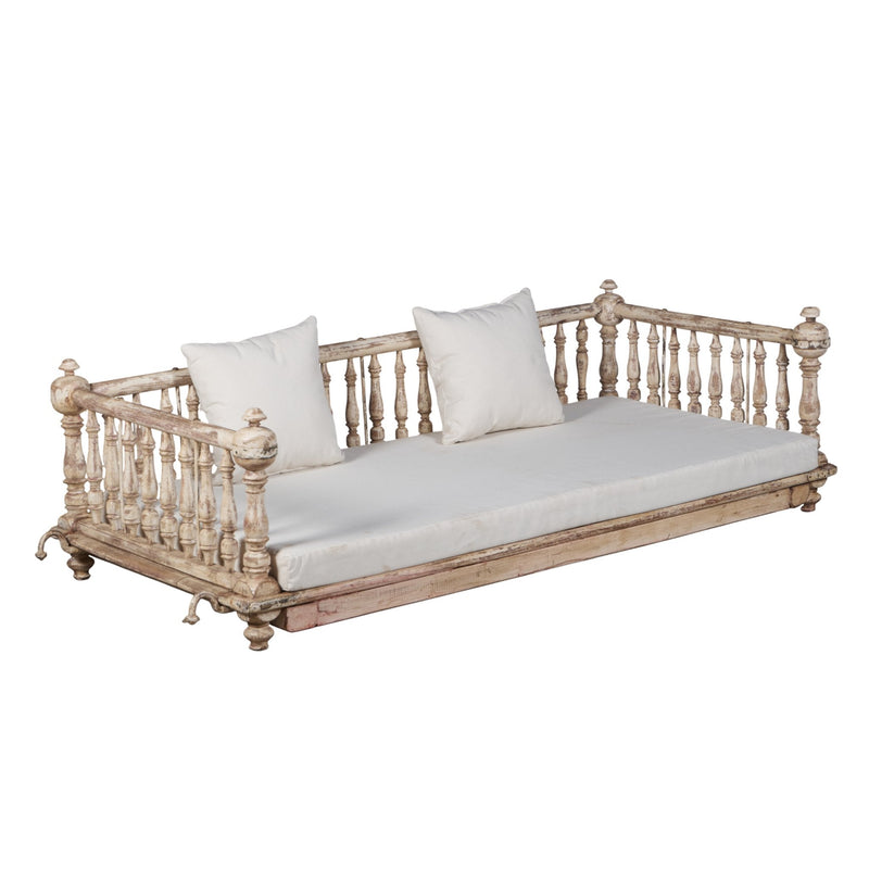 Whitewashed Teak Jhula Swing by Studio Vastu