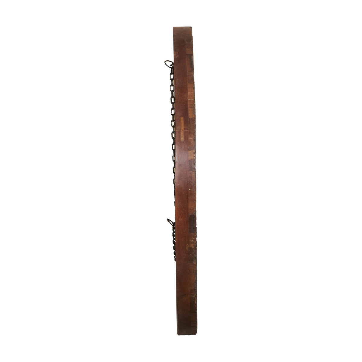 Woodblock Print Round Wall Mirror by Studio Vastu