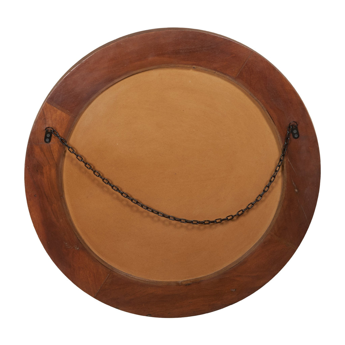 Woodblock Print Round Wall Mirror by Studio Vastu